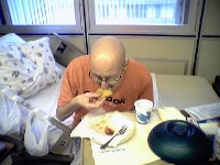 Me Eating (Durring The Transplant)